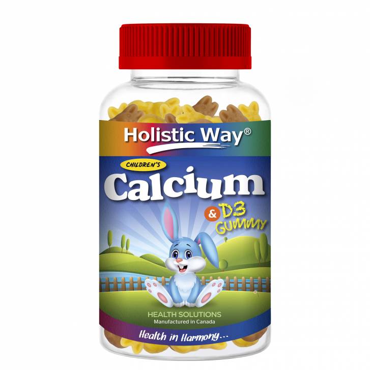 Holistic Way Children's Calcium & D3 Gummy (90 Gummies)