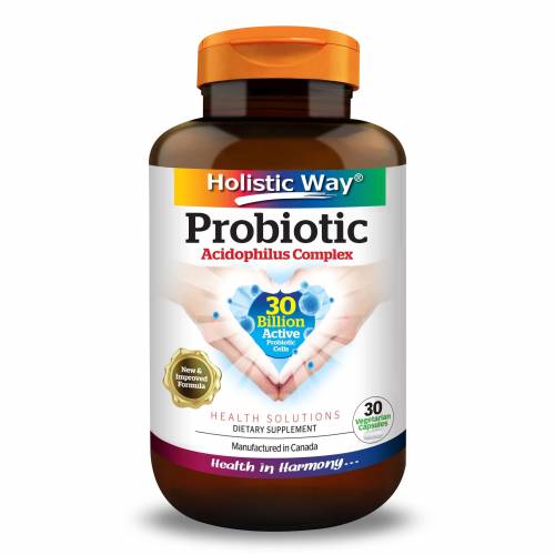 Holistic Way Probiotic Acidophilus Complex 30 Billion (30 Vegetarian Capsules)