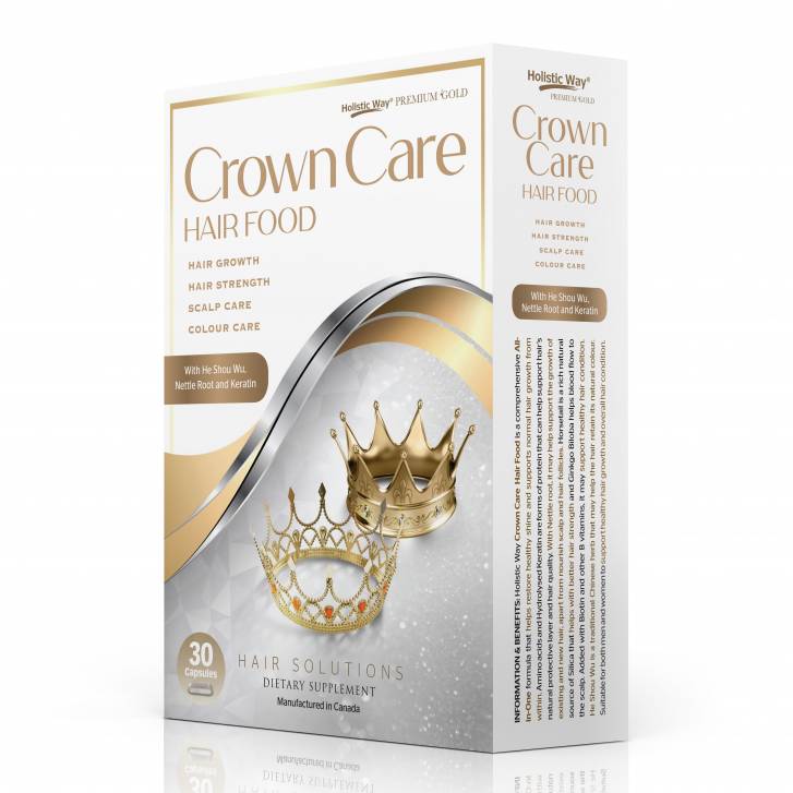 Holistic Way Premium Gold Crown Care Hair Food (30 Capsules)