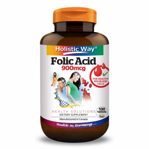 Holistic Way Folic Acid 900mcg (100 Tablets)