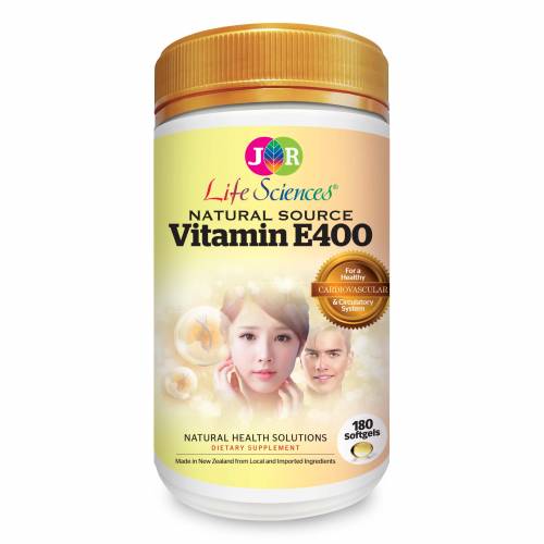 JR Life Sciences Natural Source Vitamin E400 (180 Softgels)