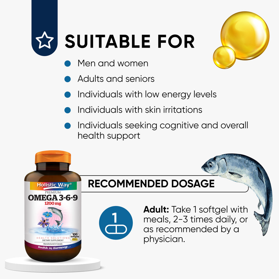 Holistic Way Omega 369 1200mg (100 Softgels)