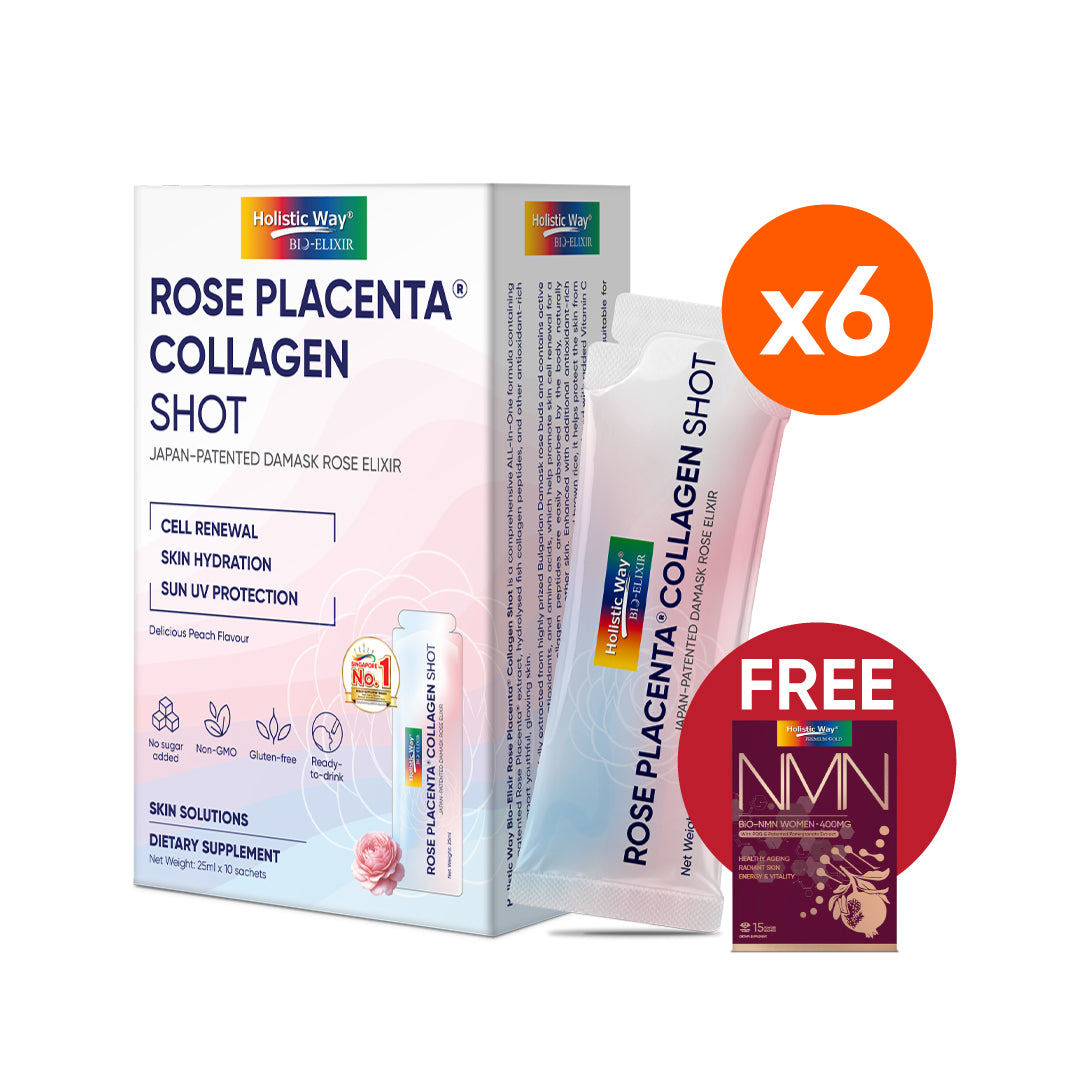 Holistic Way Bio-Elixir 玫瑰胎盘胶原蛋白饮 (10 包)