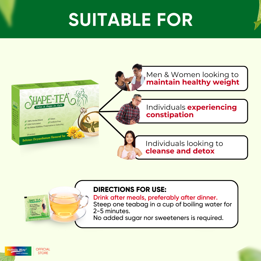 Pro Shapping Tea SHAPE-TEA-Slimming-Tea-Detox-and-Shape-in-Style-25 Sachets – Holistic Way