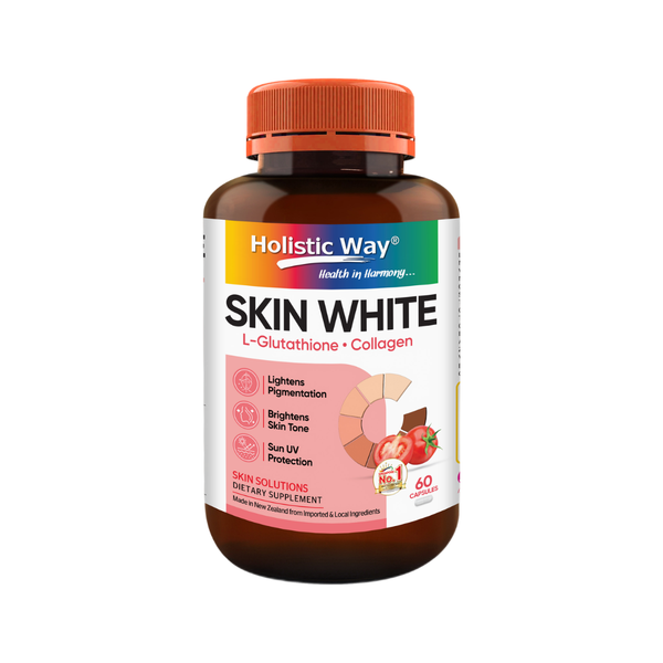 holistic glutathione Way Skin White — Skin Lightening Formula (60 Veg. Caps) NOW Foods Supplements, Glutathione 500